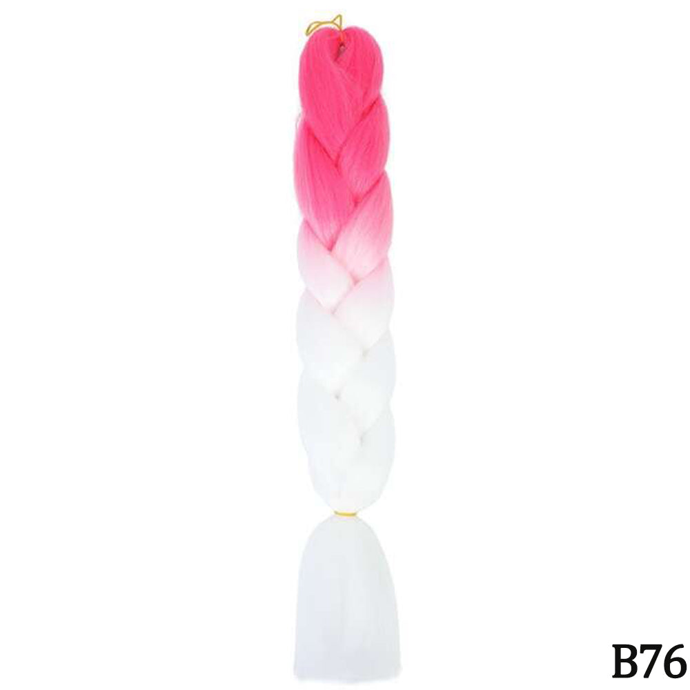 Jumbo Braid Hair Extensions, Ombre Kanekalon Synthetic Yaki Braids for Women, DIY Braiding Hair in Multiple Colors