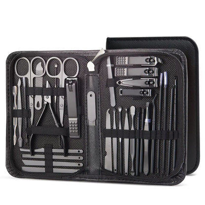 8/32pcs Professional Manicure Set Stainless Steel Nail Care Kit with Pedicure Tools