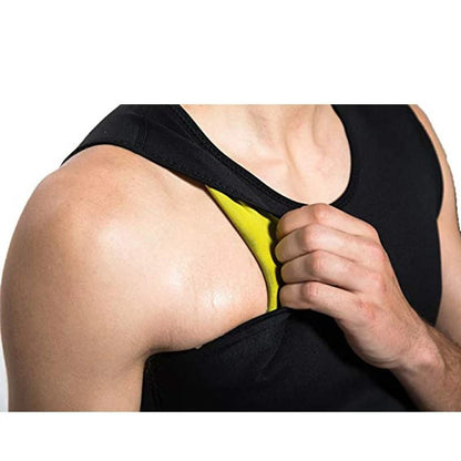 Men's Sauna Waist Trainer Slimming Tank Top with Sweat Compression for Workout & Fat Burn