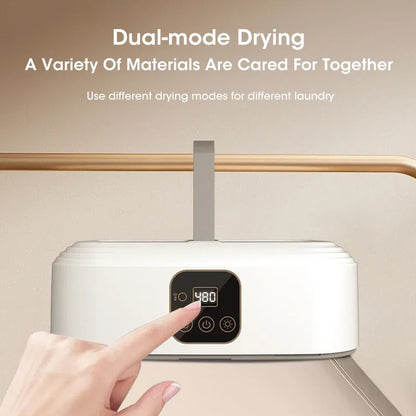 Foldable Mini Portable Dryer, Electric Fast Drying Timer, Intelligent Household Cabinet with Drying Bag, Compact Travel