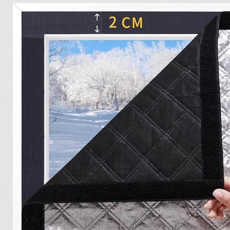 Double-Insulated Thermal Curtains for Cold, Heat, and Noise Blocking