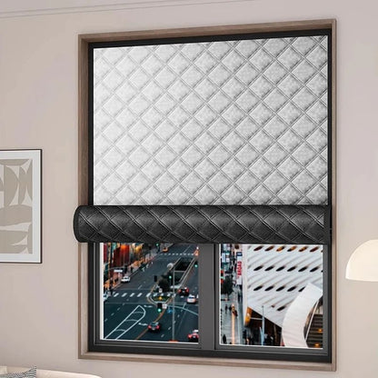 Double-Insulated Thermal Curtains for Cold, Heat, and Noise Blocking