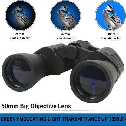 20x50 Military Binoculars for Hunting, High-Magnification BAK4 Prism Long Range Telescope