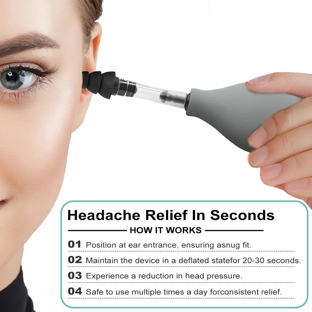 Portable Ear Pressure Relief Tool with Suction Function
