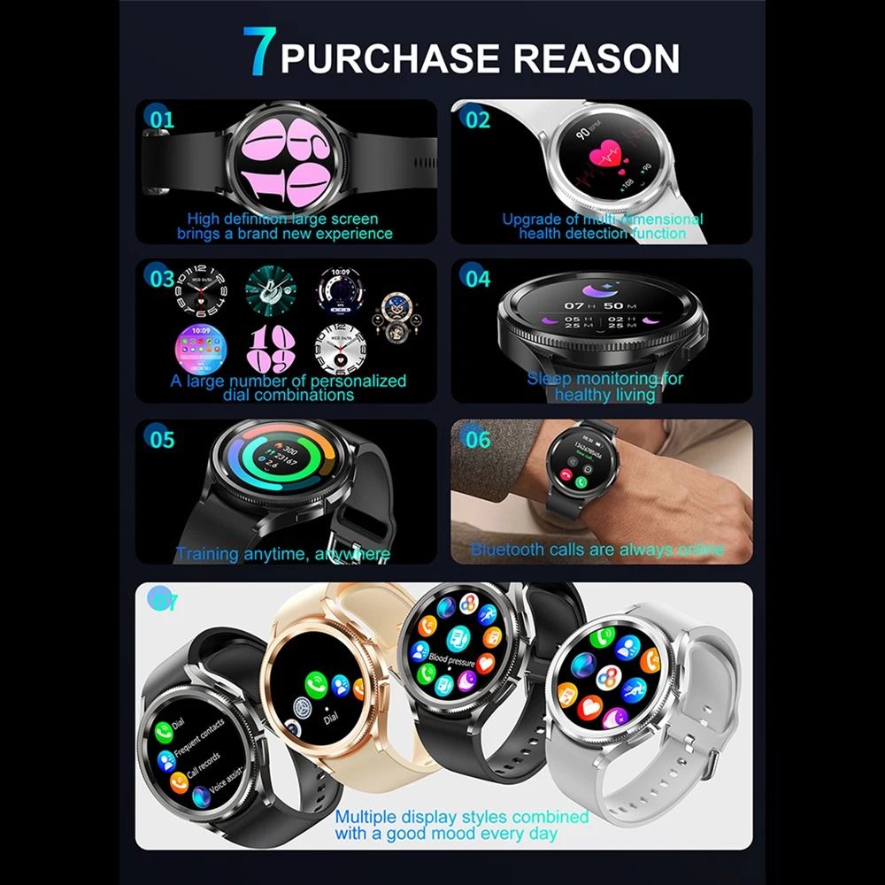 Galaxy Watch 6 Smartwatch for Men with GPS AMOLED Screen and 100 Plus Sport Modes