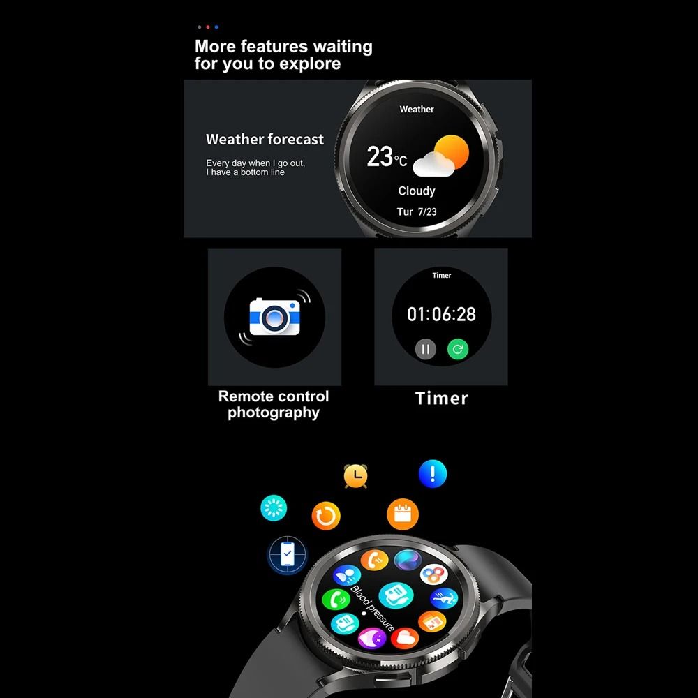 Galaxy Watch 6 Smartwatch for Men with GPS AMOLED Screen and 100 Plus Sport Modes