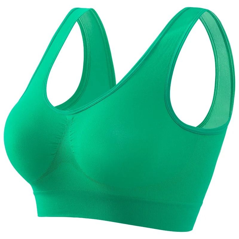 Women Sports Bra Seamless Large Size Yoga Vest with Removable Pads