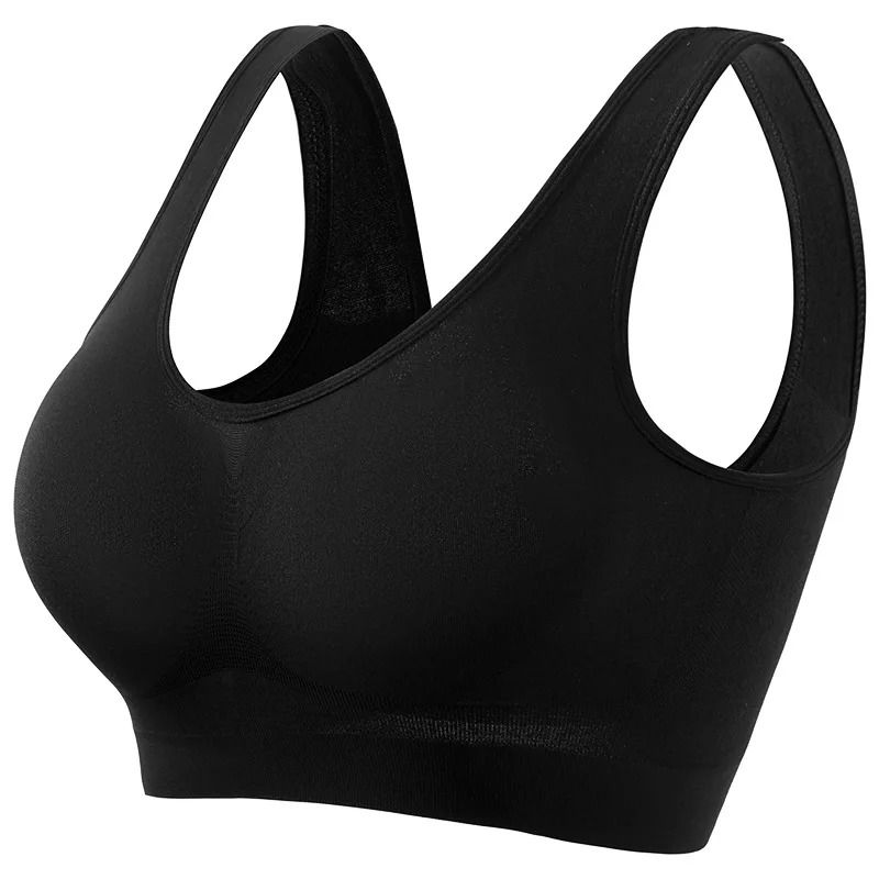 Women Sports Bra Seamless Large Size Yoga Vest with Removable Pads
