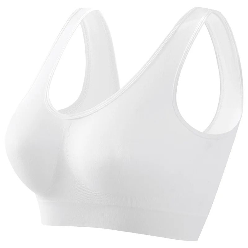 Women Sports Bra Seamless Large Size Yoga Vest with Removable Pads