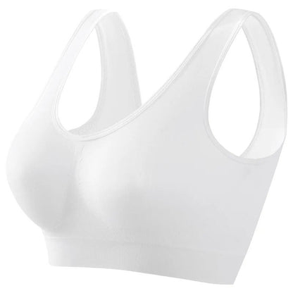 Women Sports Bra Seamless Large Size Yoga Vest with Removable Pads