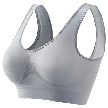 Women Sports Bra Seamless Large Size Yoga Vest with Removable Pads