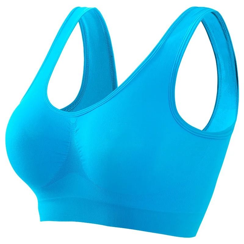 Women Sports Bra Seamless Large Size Yoga Vest with Removable Pads