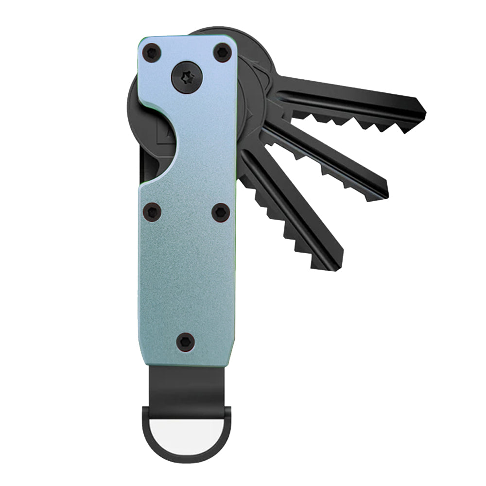 Minimalist Key Organizer Compact Holder, Durable Metal Key Chain Case | Pocket Key Holder for Keychain