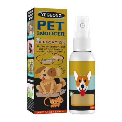 Dog Potty Training Spray, Toilet Defecation Inducer for Puppies & Cats Outdoor Urine & Stool Location Helper for Effect
