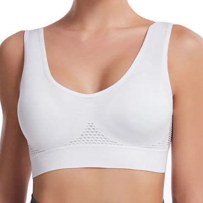 Plus Size Seamless Push Up Sports Bra Breathable Comfortable