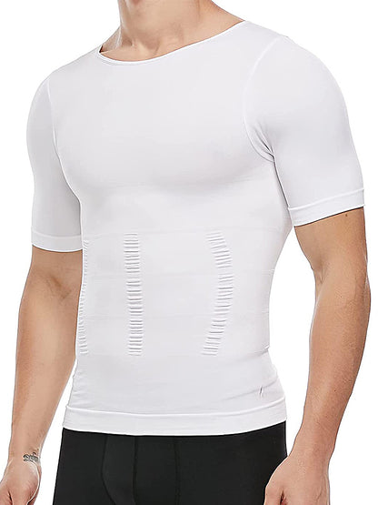 Compression Tank Top Men Slimming Body Shaper Vest, Abs Abdomen Tummy Control Workout Shirt Sleeveless Gym Fitness