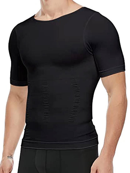 Compression Tank Top Men Slimming Body Shaper Vest, Abs Abdomen Tummy Control Workout Shirt Sleeveless Gym Fitness