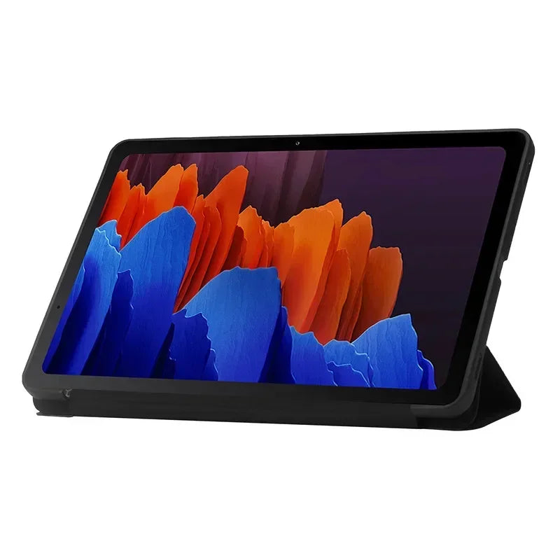 Samsung Tab A9 Plus Case, Trifold Leather Cover with Stand, Soft Back Funda Coque for Galaxy Tab A9+ Table