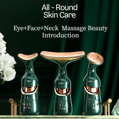 3-in-1 Facial Lifting Device EMS Face Massager for Skin Tightening and Wrinkle Care