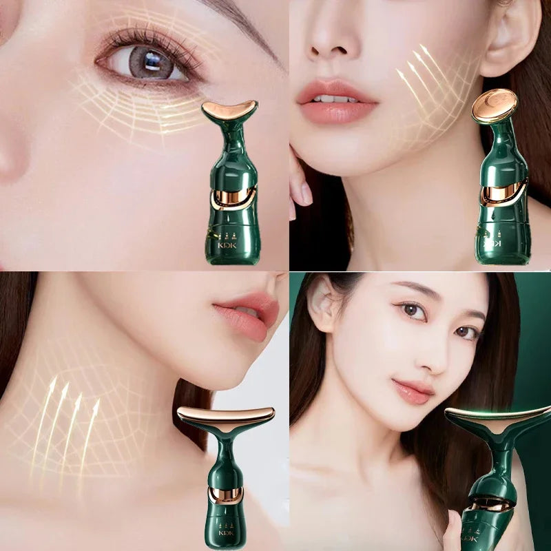 3-in-1 Facial Lifting Device EMS Face Massager for Skin Tightening and Wrinkle Care