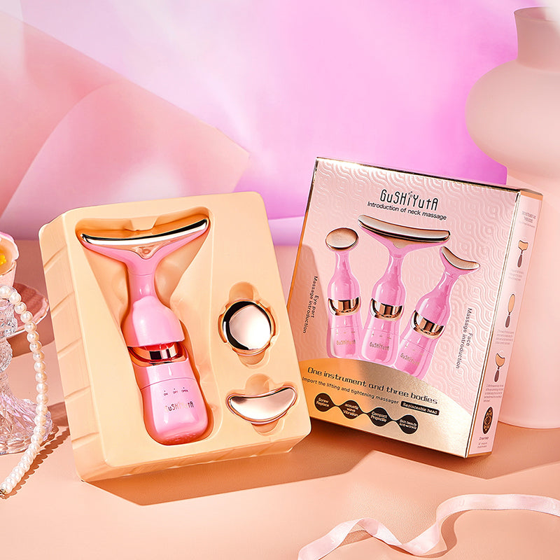 3-in-1 Facial Lifting Device EMS Face Massager for Skin Tightening and Wrinkle Care