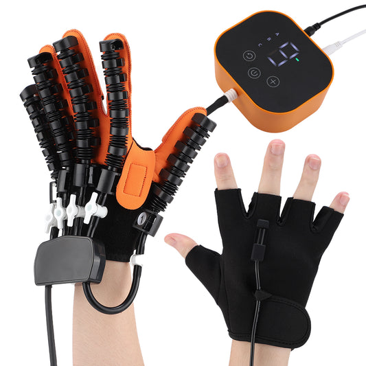 Left & Right Hand Finger Rehabilitation Robot Gloves, Stroke & Hemiplegia Therapy Glove for Cerebral Infarction Recover