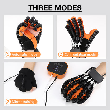 Left & Right Hand Finger Rehabilitation Robot Gloves, Stroke & Hemiplegia Therapy Glove for Cerebral Infarction Recover