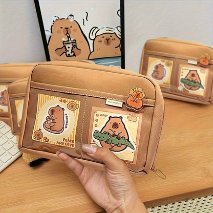 Capybara Stationery Set with Cute Pencil Case and School Supplies