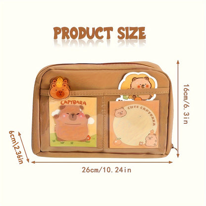 Capybara Stationery Set with Cute Pencil Case and School Supplies