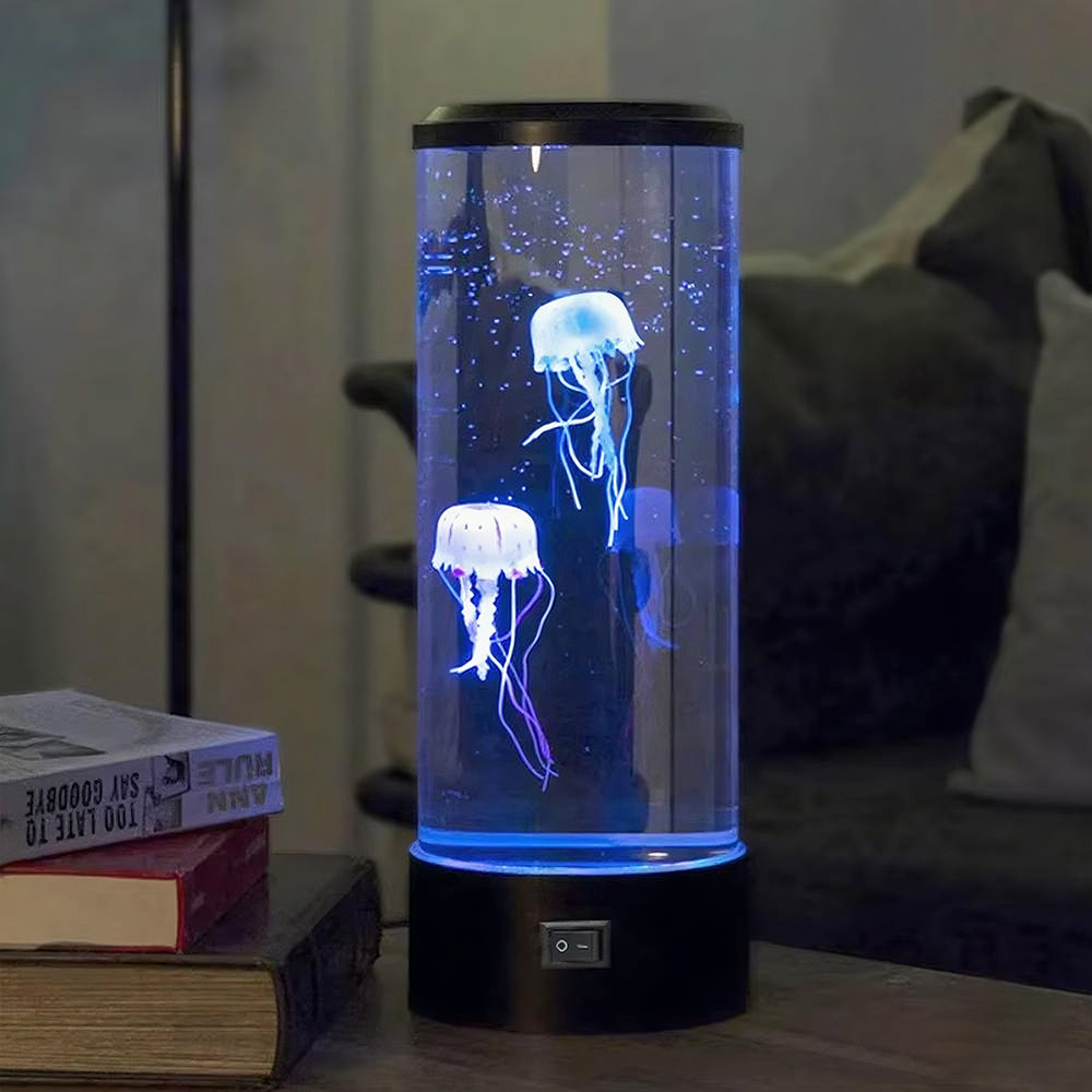 KANTUTOE Jellyfish Lava Lamp, 7-Color LED Mood Light for Aquarium, Ocean-Themed Bedroom, Desktop Decoration, Unique Gift