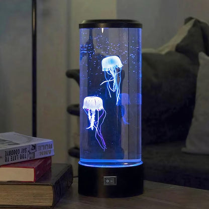 KANTUTOE Jellyfish Lava Lamp, 7-Color LED Mood Light for Aquarium, Ocean-Themed Bedroom, Desktop Decoration, Unique Gift