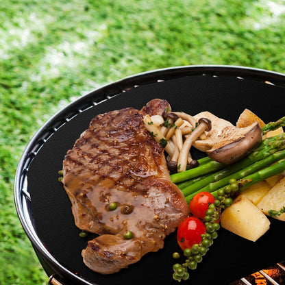 Non-Stick BBQ Grid Pad for High-Temperature Grilling, Reusable & Easy-to-Clean Barbecue Mesh Cooking Mat