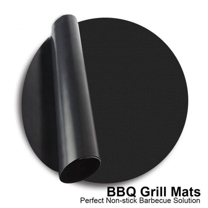 Non-Stick BBQ Grid Pad for High-Temperature Grilling, Reusable & Easy-to-Clean Barbecue Mesh Cooking Mat