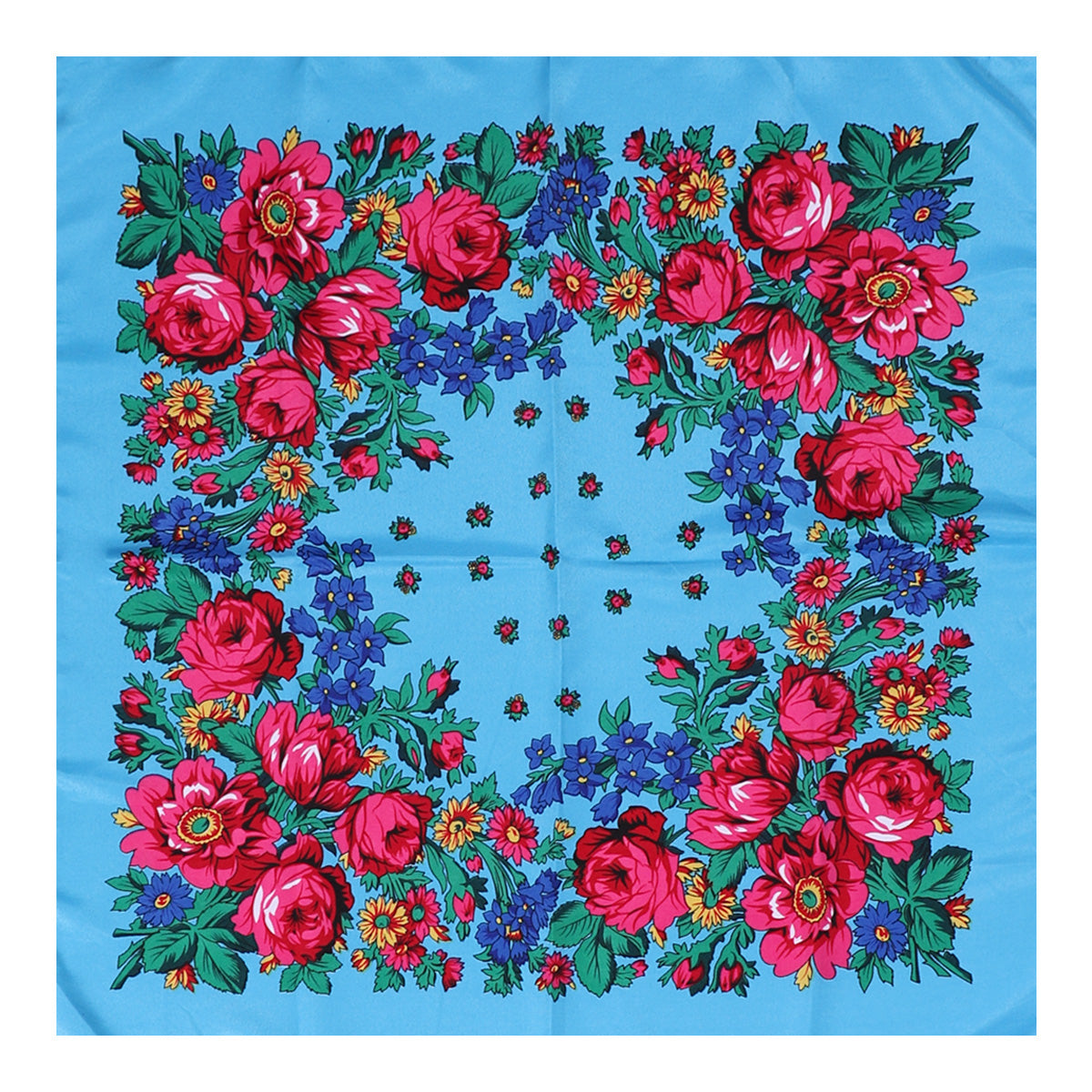 French Pastoral Style Sub-Headscarf, Womens Fashion Triangle Scarf for Spring, Summer, Decorative Tied Hair Headband