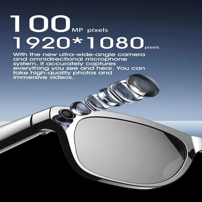 AI Smart Glasses with Camera, Bluetooth Call, Video Music Player for Men and Women
