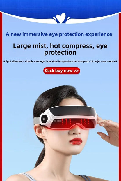 Smart Steam Eye Massager with Bluetooth and Bone Conduction Music