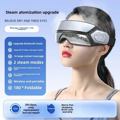 Smart Steam Eye Massager with Bluetooth and Bone Conduction Music