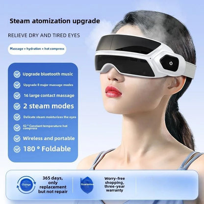 Smart Steam Eye Massager with Bluetooth and Bone Conduction Music