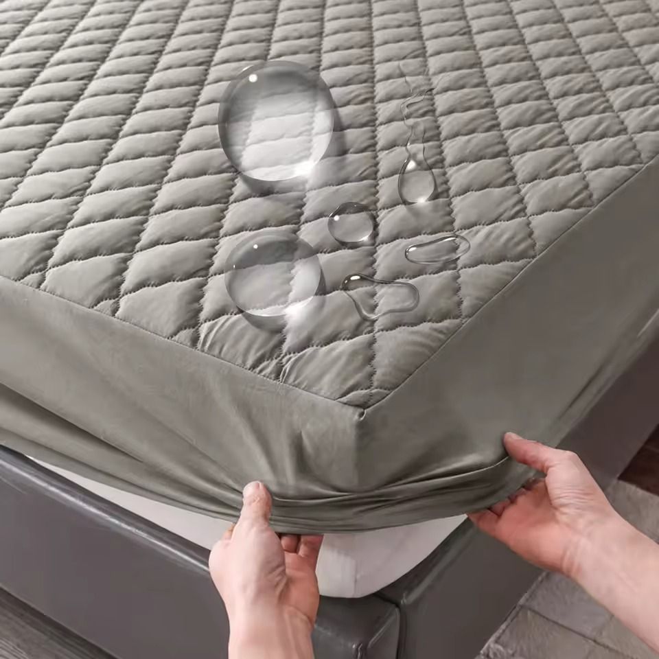 Waterproof Mattress Protector Fitted Sheet Cover for Single Double Beds in Multiple Sizes