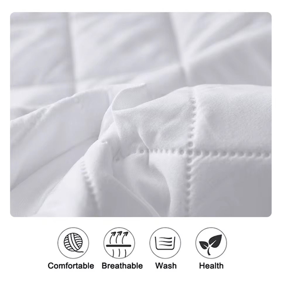Waterproof Mattress Protector Fitted Sheet Cover for Single Double Beds in Multiple Sizes