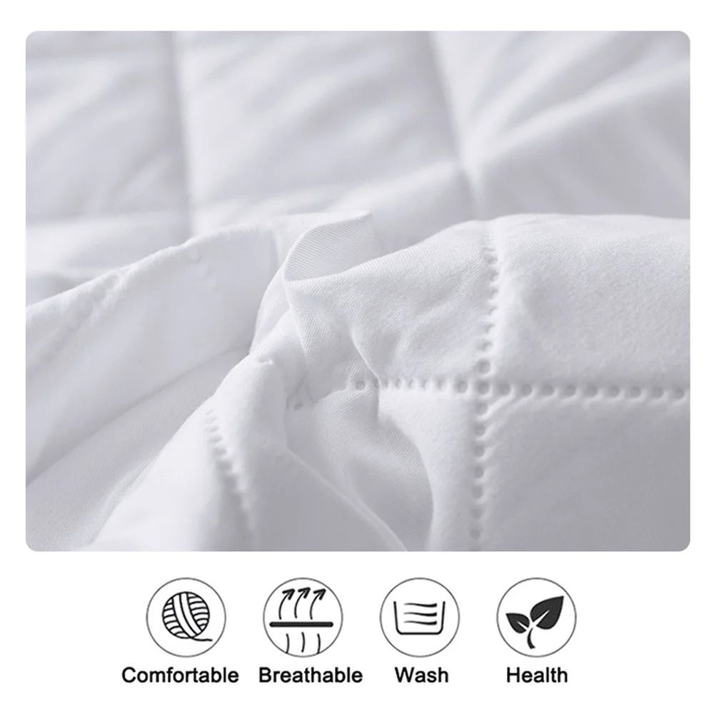 Waterproof Mattress Protector Fitted Sheet Cover for Single Double Beds in Multiple Sizes