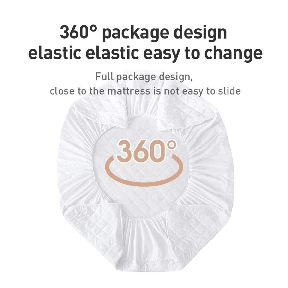 Waterproof Mattress Protector Fitted Sheet Cover for Single Double Beds in Multiple Sizes