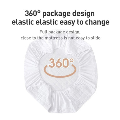 Waterproof Mattress Protector Fitted Sheet Cover for Single Double Beds in Multiple Sizes