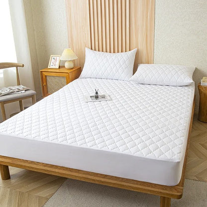 Waterproof Mattress Protector Fitted Sheet Cover for Single Double Beds in Multiple Sizes