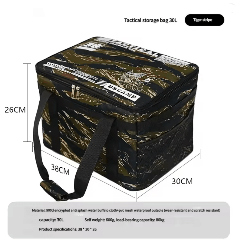Tactical Camping Storage Bag Insulated Folding Box Waterproof 30L or 42L