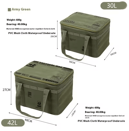 Tactical Camping Storage Bag Insulated Folding Box Waterproof 30L or 42L