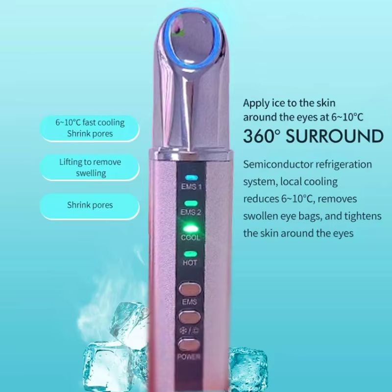 RadiantLift Sound-Wave Eye Massager – EMS Vibration for Wrinkle & Eye-Bag Reduction