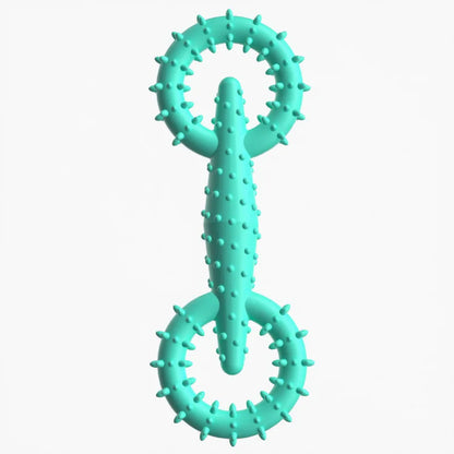 Dog Pull Ring Puppy Chew Toy, Durable Bite-Resistant Rubber Chew Toy for Teeth Cleaning & Training