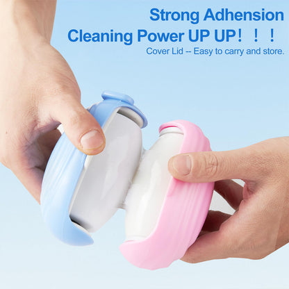 Penguin Washable Lint Remover Sticky Roller, Cute Portable Dust Cleaner for Clothes, Pet Hair, Reusable Travel Ball Tool