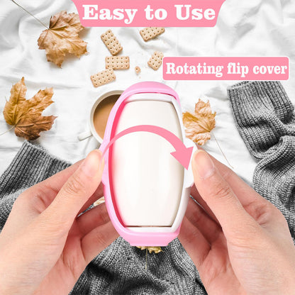 Penguin Washable Lint Remover Sticky Roller, Cute Portable Dust Cleaner for Clothes, Pet Hair, Reusable Travel Ball Tool